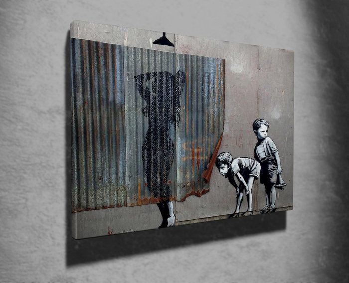 Wallity WY55 Banksy Lienzo Decorativo 50 x 70 cm Wallity WY55 Banksy Lienzo Decorativo 50 x 70 cm